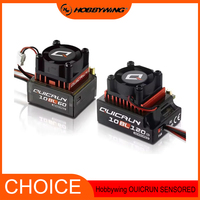 Hobbywing QUICRUN 10BL120/10BL60 120A/60A Brushless ESC – 2-3S Lipo, 1/10-1/12 RC Cars, Multi-Protection System