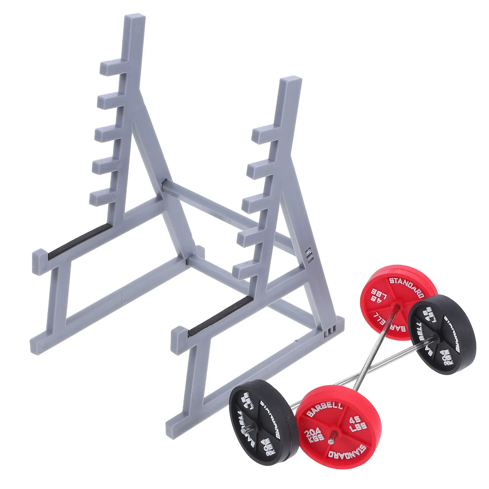 1Set Compact Pen Holder Mini Barbell Rack Desk Organizer for Stationery Storage Fitness Fans Workout Motivation Decor