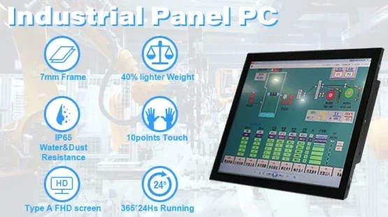 17 10 12 15 Inch Industrial Display LCD Screen Tablet VGA USB Touchscreen Industrial LCD