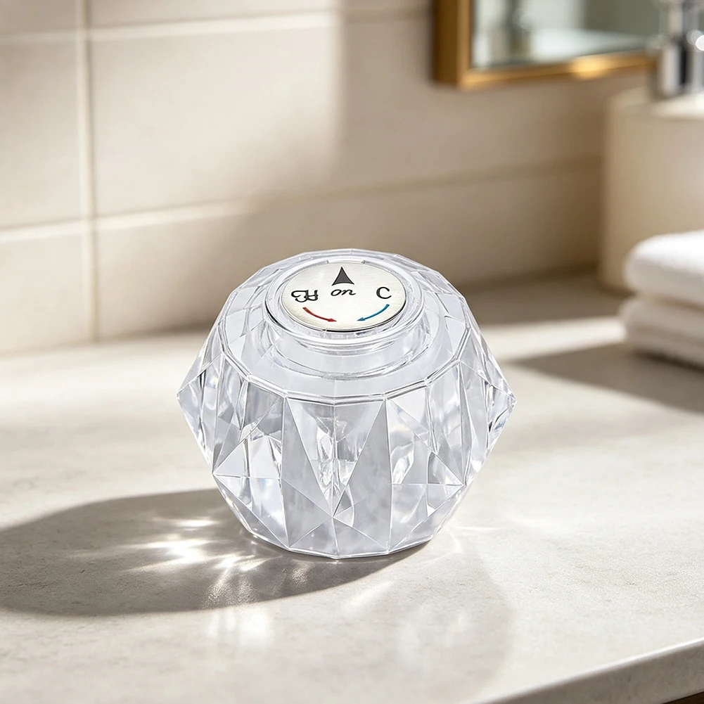 Shower Tub Handle for 600 Series Faucet Repair Kit Compatible with Single Handle Shower Valves Transparent Design