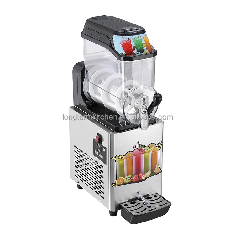 

Commercial Frozen Drink Slush Slushy Making Machine12L Single Tank Embraco Snow Melting Machine