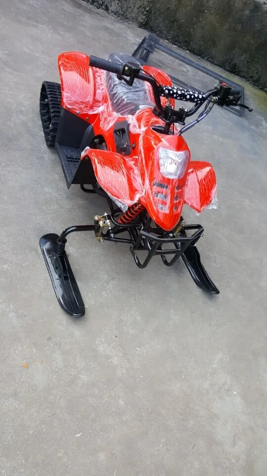 Patinete de nieve con orugas de goma para adultos, moto de nieve eléctrica, ATV de nieve con orugas