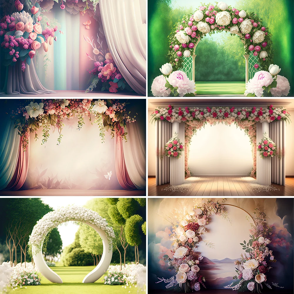 

Bonvvie Photography Background Painting Flower Kid Adult Birthday Bridal Shower Art Portrait Photocall Backdrop for Photo Studio