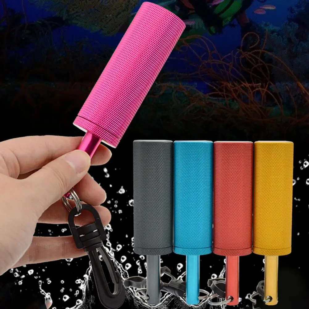 Coctelera de buceo con bolas de acero, juego de dispositivos de comunicación, agitador de buceo de aleación de aluminio con Clip para buceo