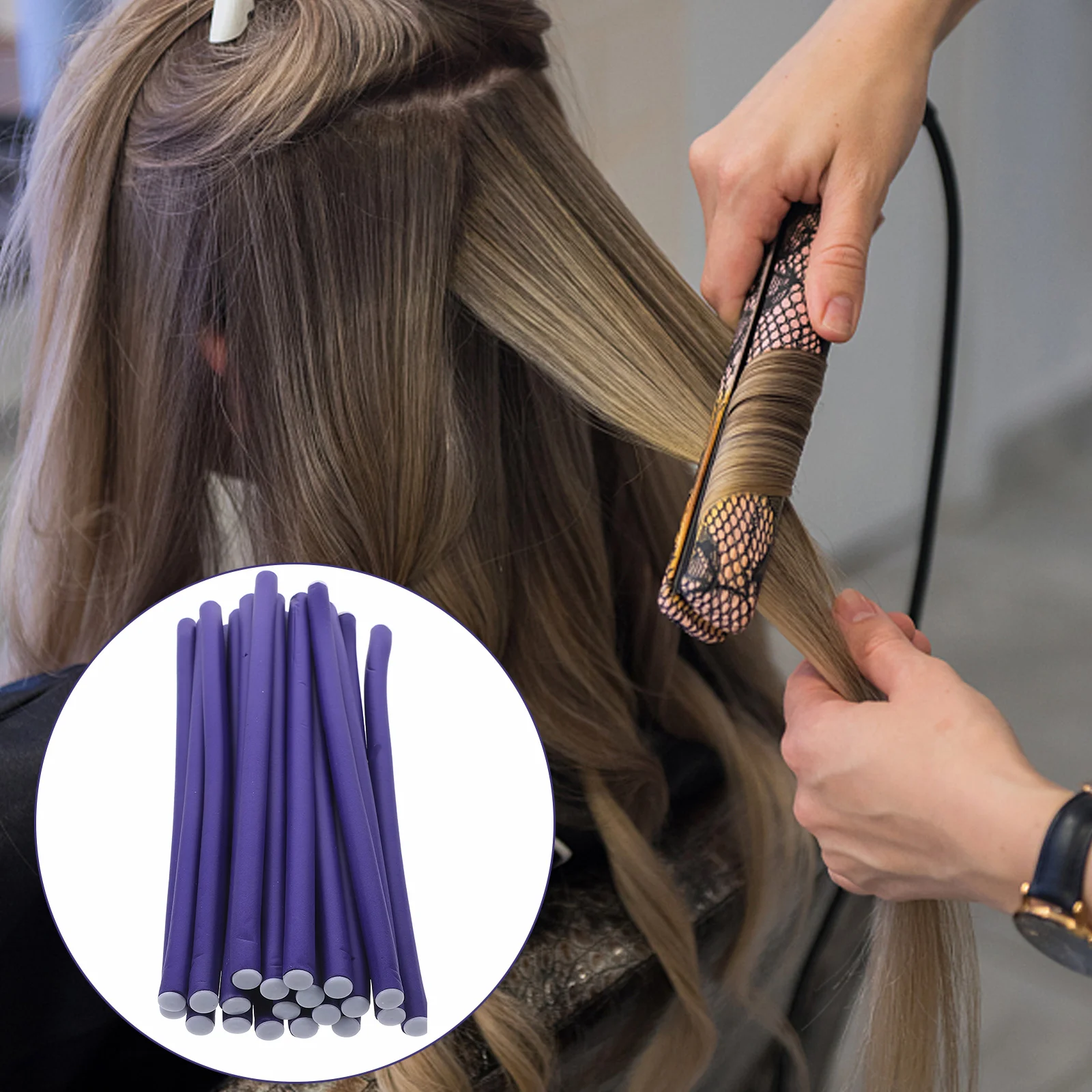 

20 Pcs Curly Hair Cold Perm Curler Stick Curling Wand Curls Spiral Sponge