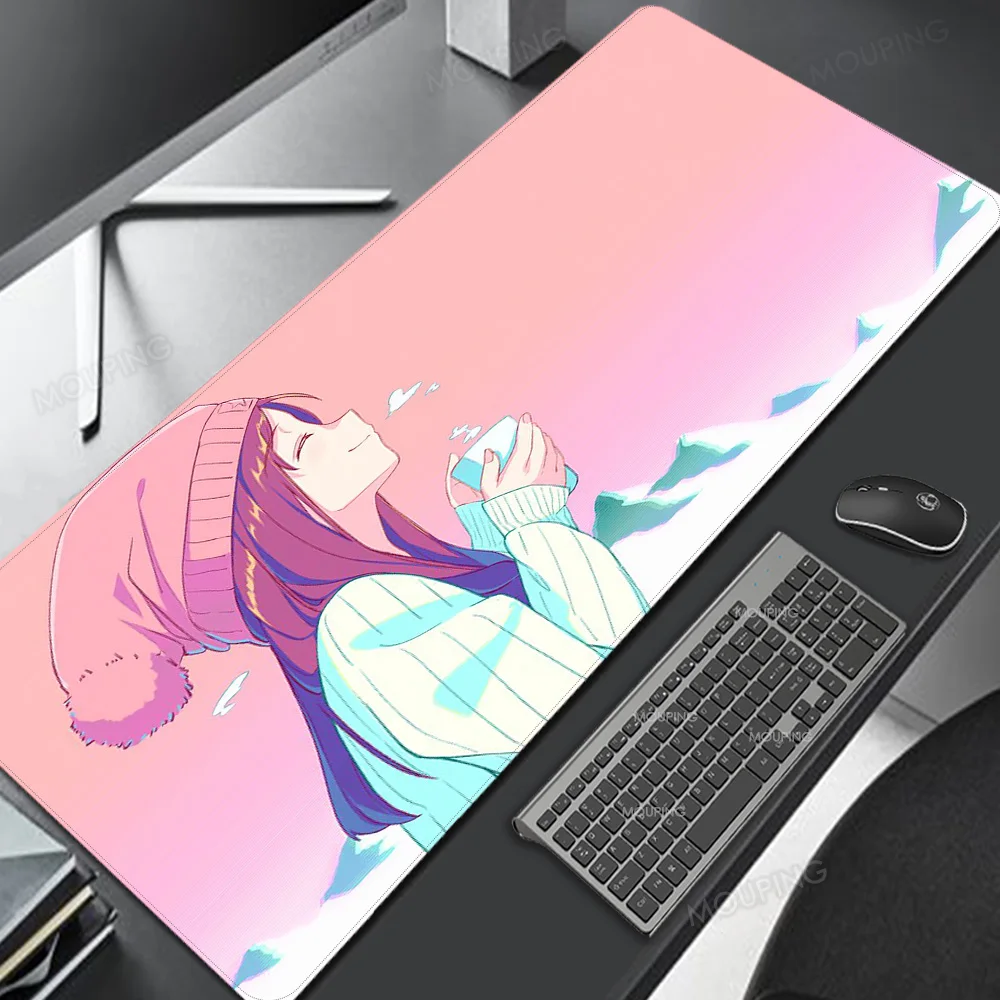 

Anime Girl Beautiful Mouse Pad Gamer XL Large Home New Mousepad XXL Keyboard Pad Non-Slip Soft Natural Rubber Desktop Mouse Pad