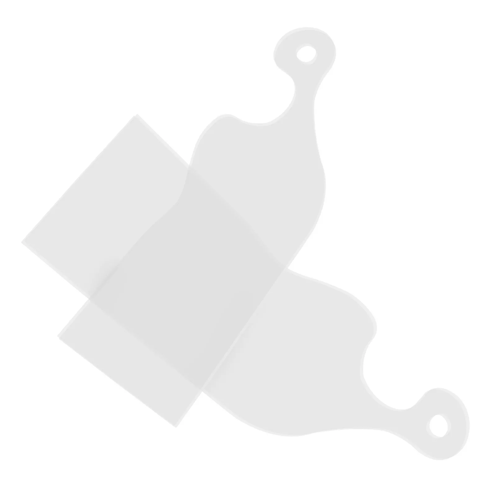 

Acrylic Cutting Board Handle Template Slotted Square Charcuterie Woodworking Tracing Stencils Reusable Kitchen Tool