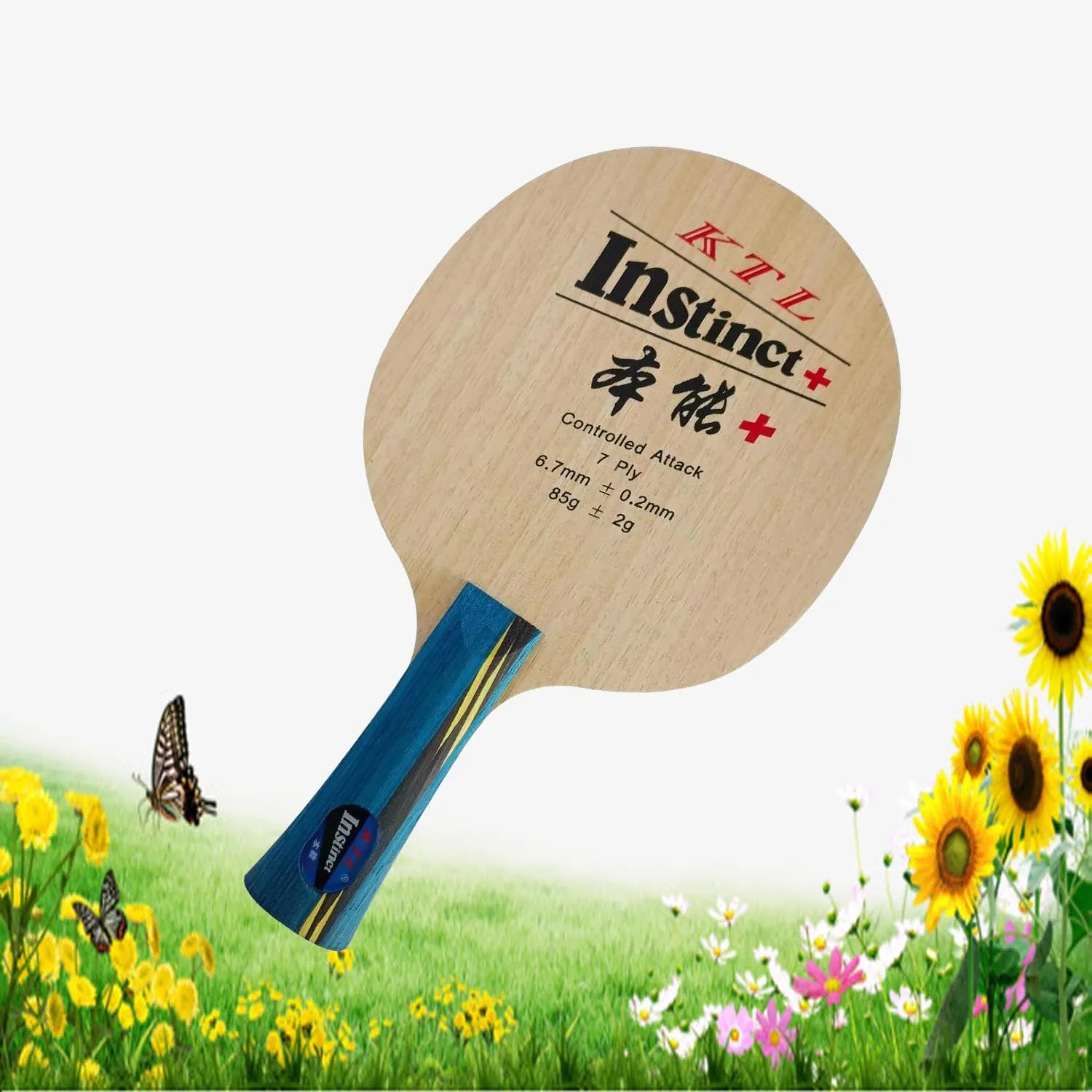 

Оригинальное лезвие для настольного тенниса KTL Instinct + 7-фанера с управлением Attack для ракетки, весла для пинг-понга