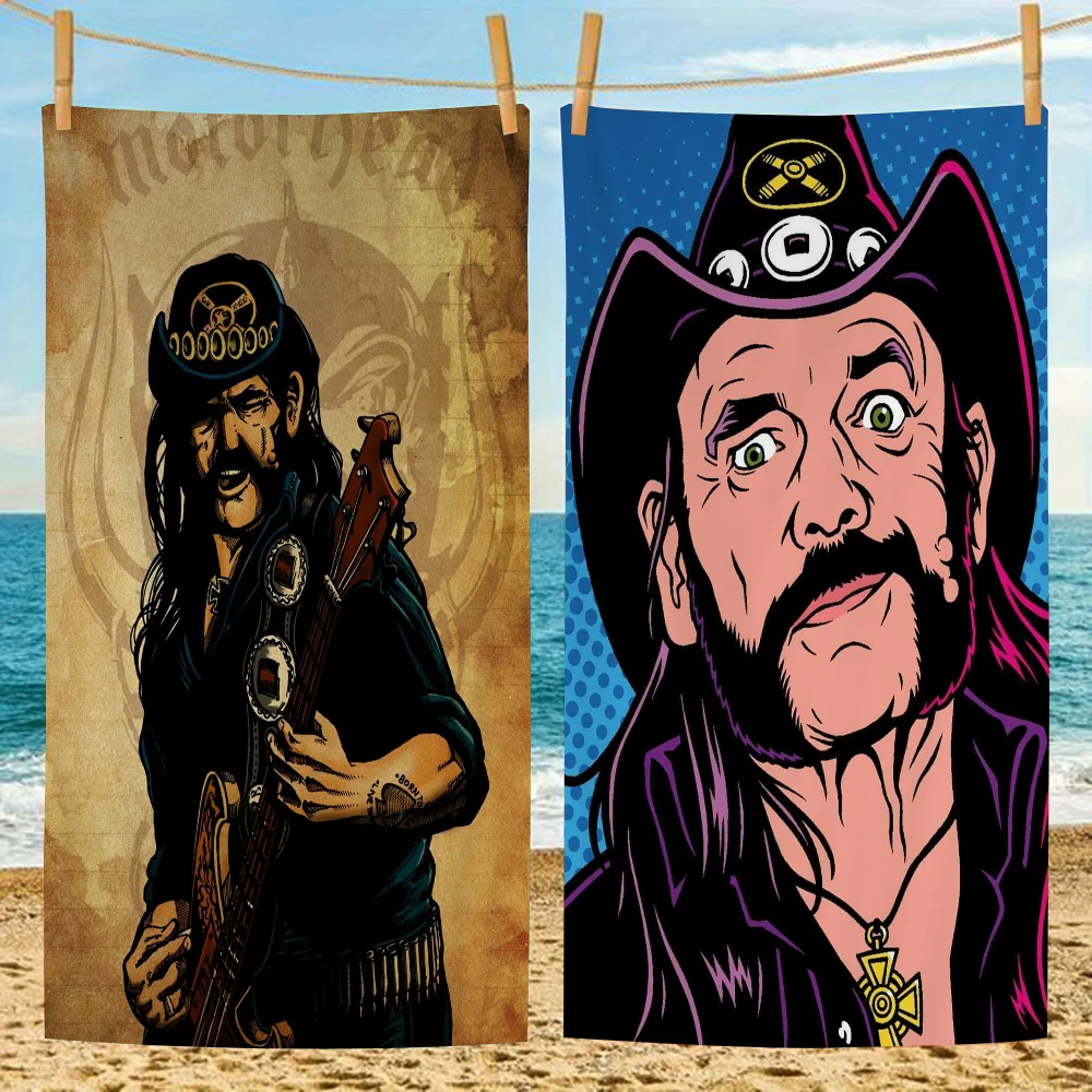 

Singer L-lemmy K-kilmister Microfiber Beach Towel Absorbent Quick Dry Soft Yoga Swimming Resort Mountain Climbing Towel