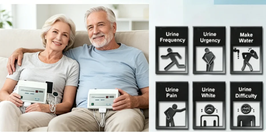 High Energy Electric Pulse Prostate Therapy Device Perineum Qihai Point Massage Improve Urgency Frequency Portable Non-invasive