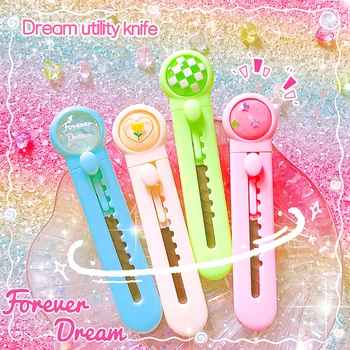 נייר מכתבים לקוואיי נייר נייר מכתבים פותחן בית ספר חמוד אספקה סכין כיס מיני סכין כיס