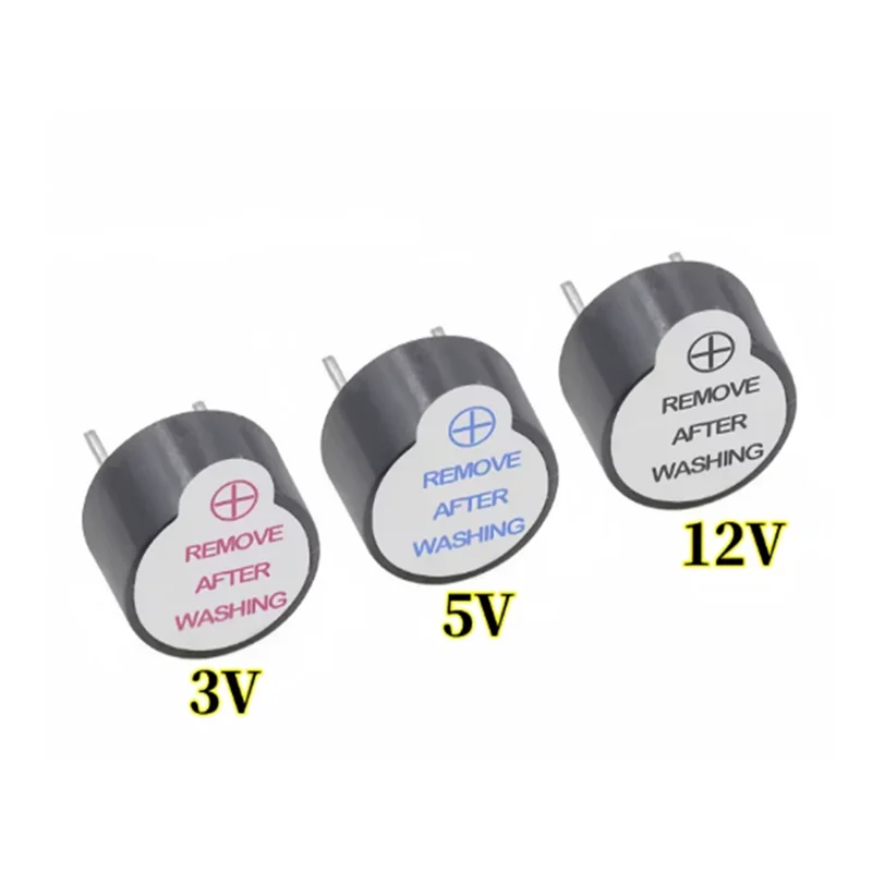 10PCS Small active buzzer, 3V, 5V, 12V integrated 0905, diameter 9*5.5mm SOT plastic-sealed tube, long sound