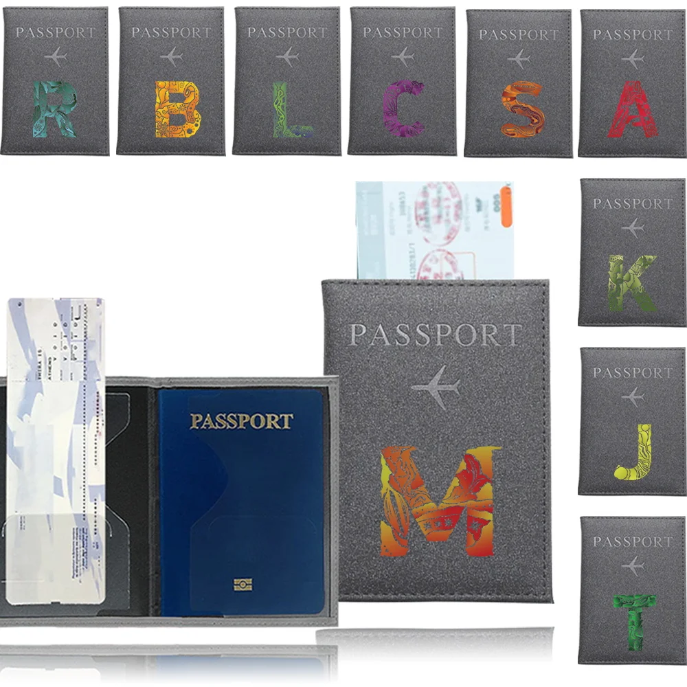 

Airplane Travel Passport Covers Travel Accessories Engrave Image Series Passport Protector Holder ID Credit Card Holder UV Print