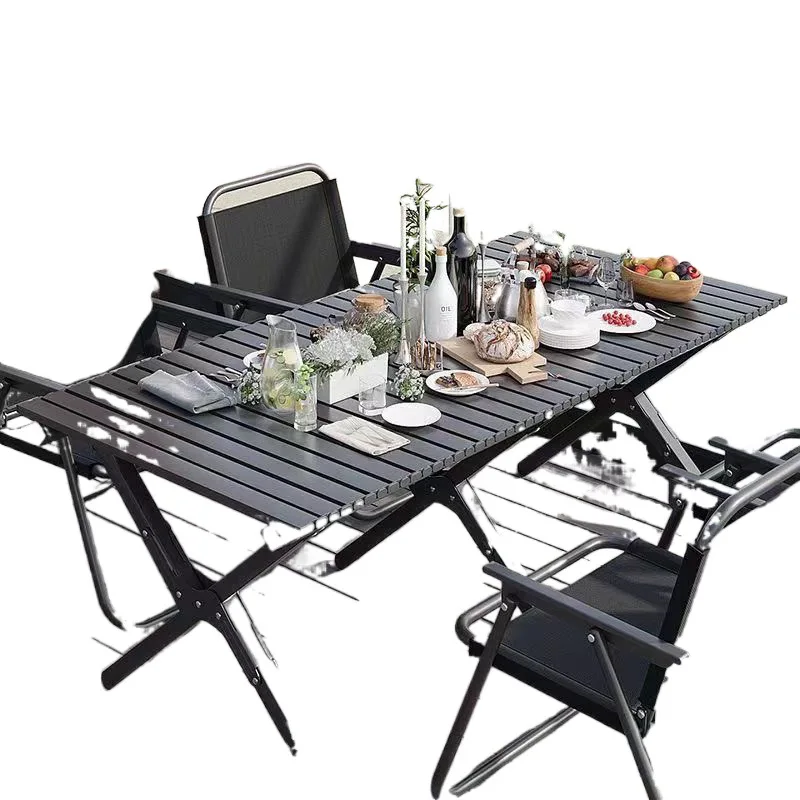 

Outdoor folding tables and chairs, portable, picnic tables and chairs, household, multi-functional