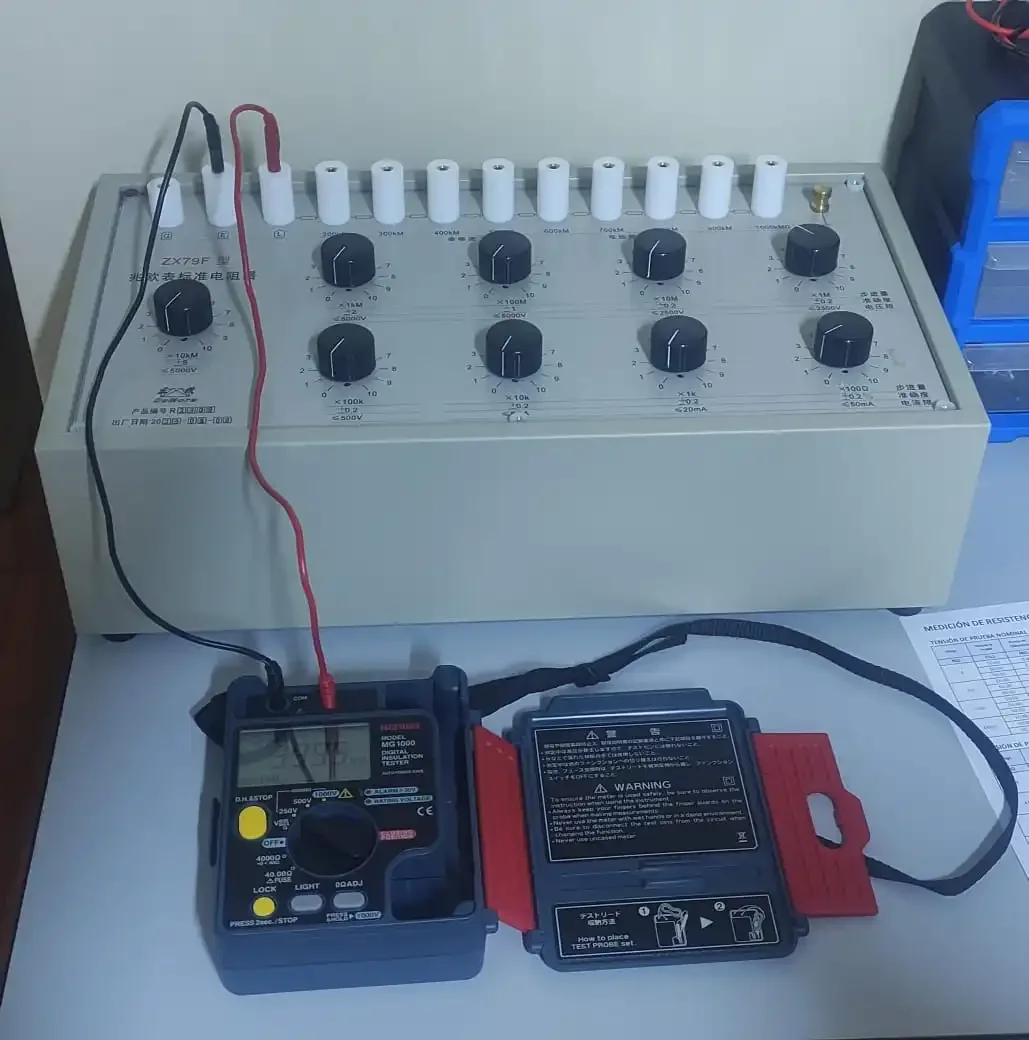 DC High resistance box megohmmeter calibration device output resistance