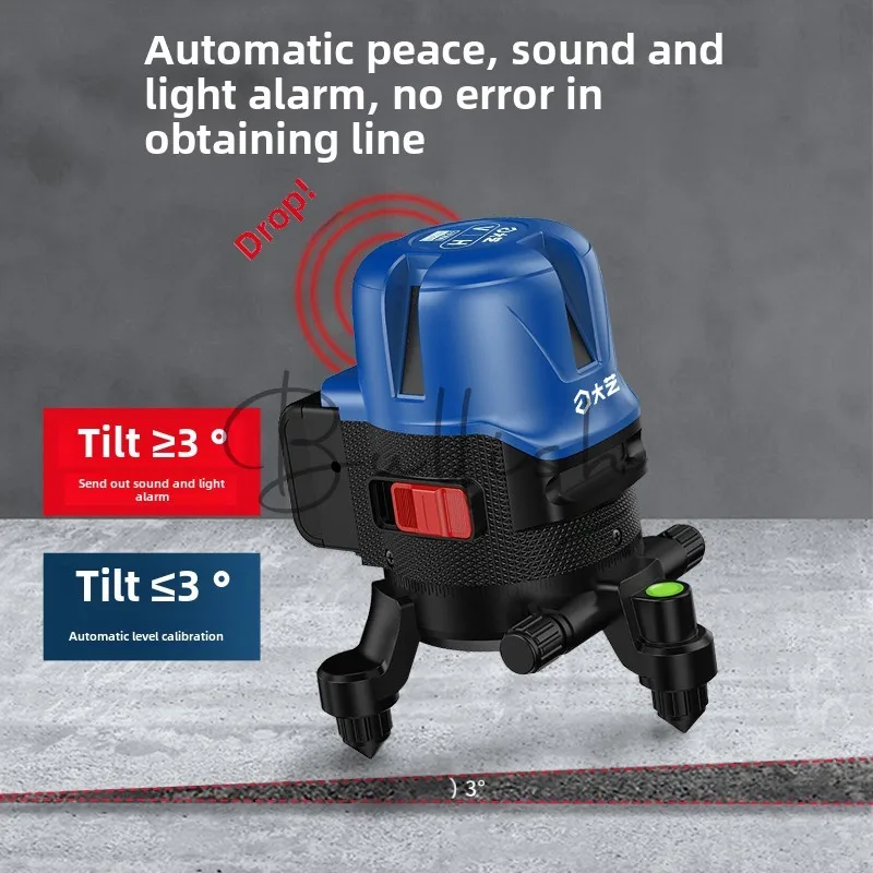Level meter line, fine line, high-precision green laser automatic leveling line projector