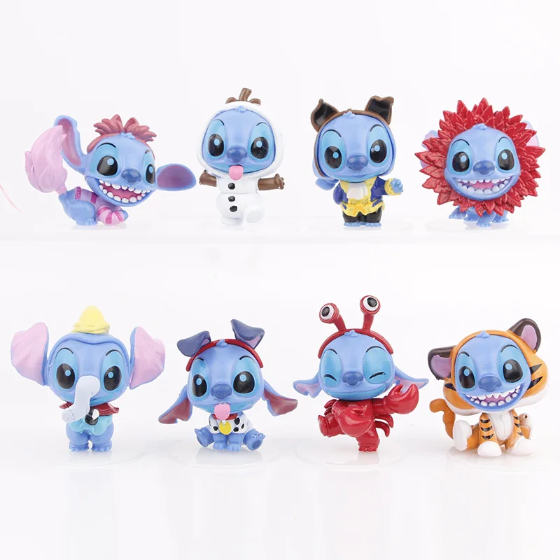 Spot New 100 Anniversary Star Baby Stitch Figurines Ornaments Dolls Stitch Handpiece Cake Models