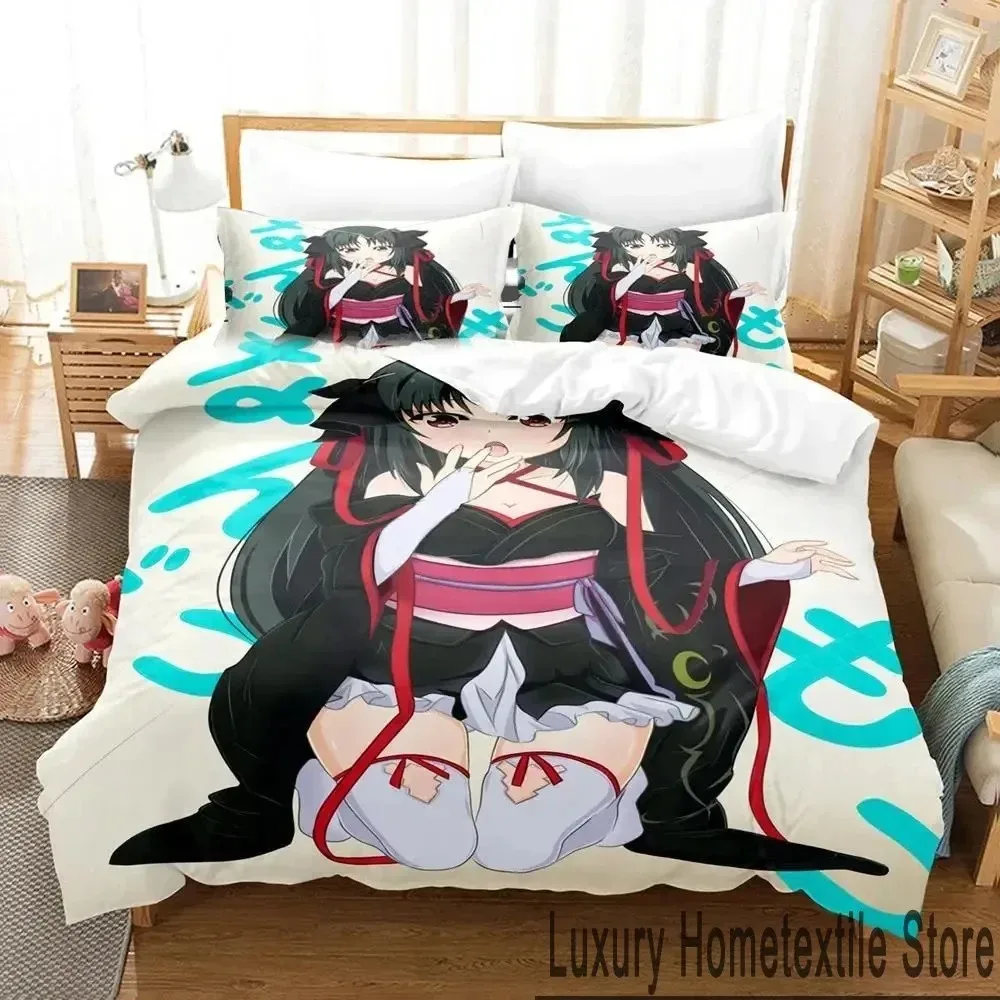 Anime Unbreakable Machine-Doll Bedding Set Duvet Cover Bed Set Quilt Cover Pillowcase Comforter king Queen Size Boys Adult