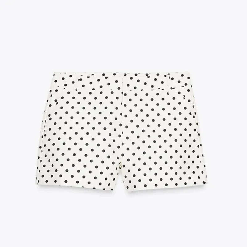 Women's Polka Dot Short Set Spring High Street Long Sleeve Jackets New 2026 Elegant Office Ladies Casual Outerwear Female Outfit image 3