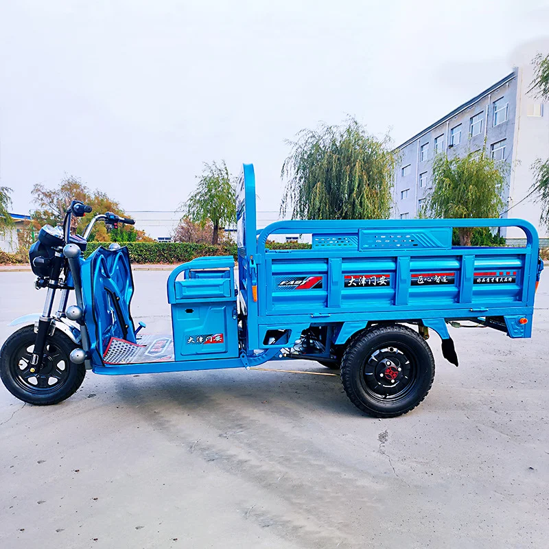 Popular brand high performance 3 wheels electrical tricycle with 1.6m loading carriage