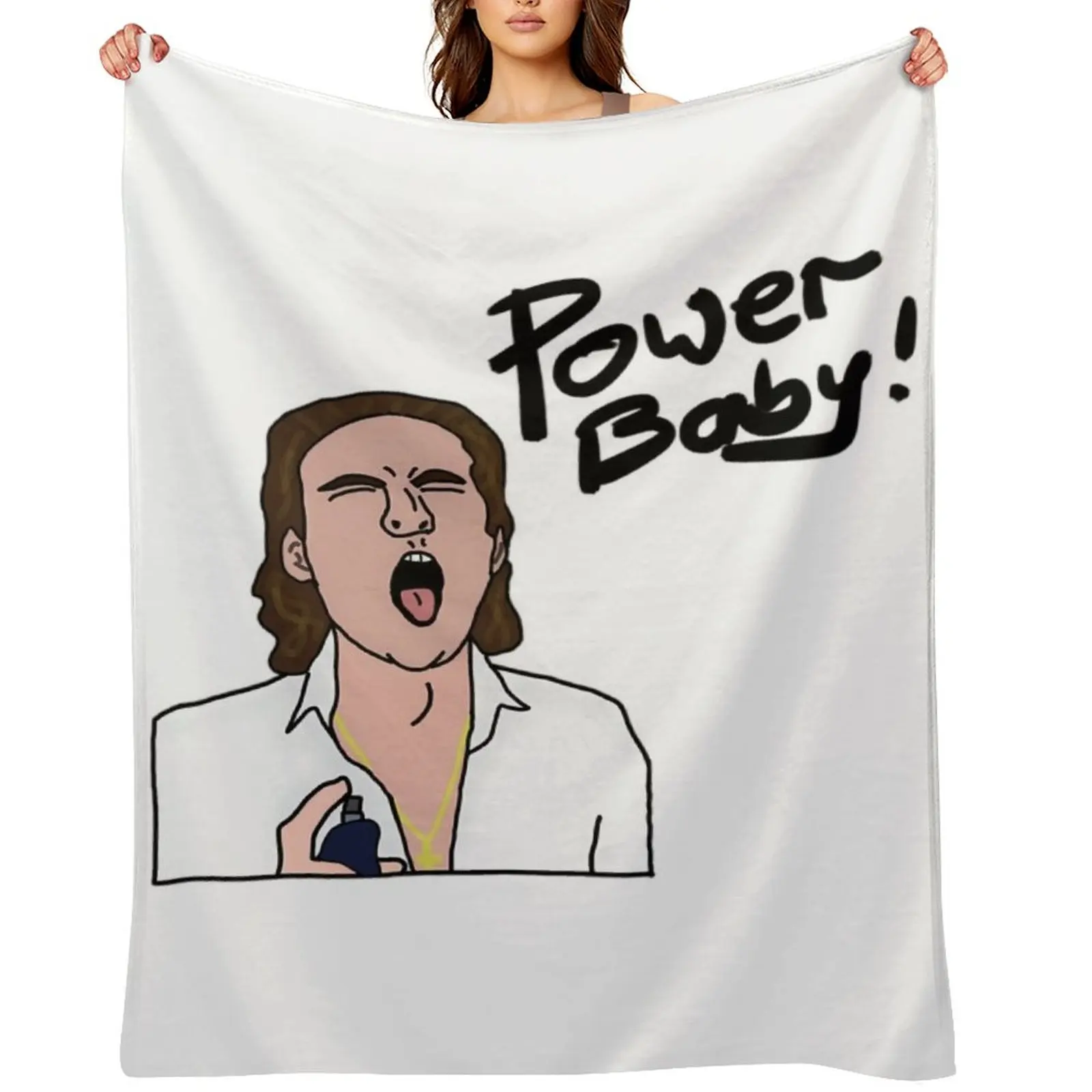 

Jeremy Fragrance Power Ba Throw Blanket Flannel Soft Plaid on the sofa Nap Blankets