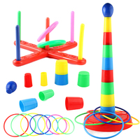 Ferrule Stacking Toys Plastic Parent-child Interaction Puzzle Sports Toys Sensory Training Color Perception Throw Game Gifts TMZ