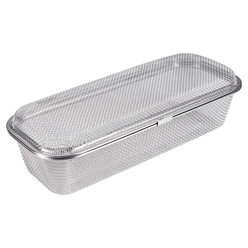 

Dishwasher Basket, Stainless Steel Dishwasher Silverware Basket, Replacement Utensil Rectangular Mesh Drain for Small Items