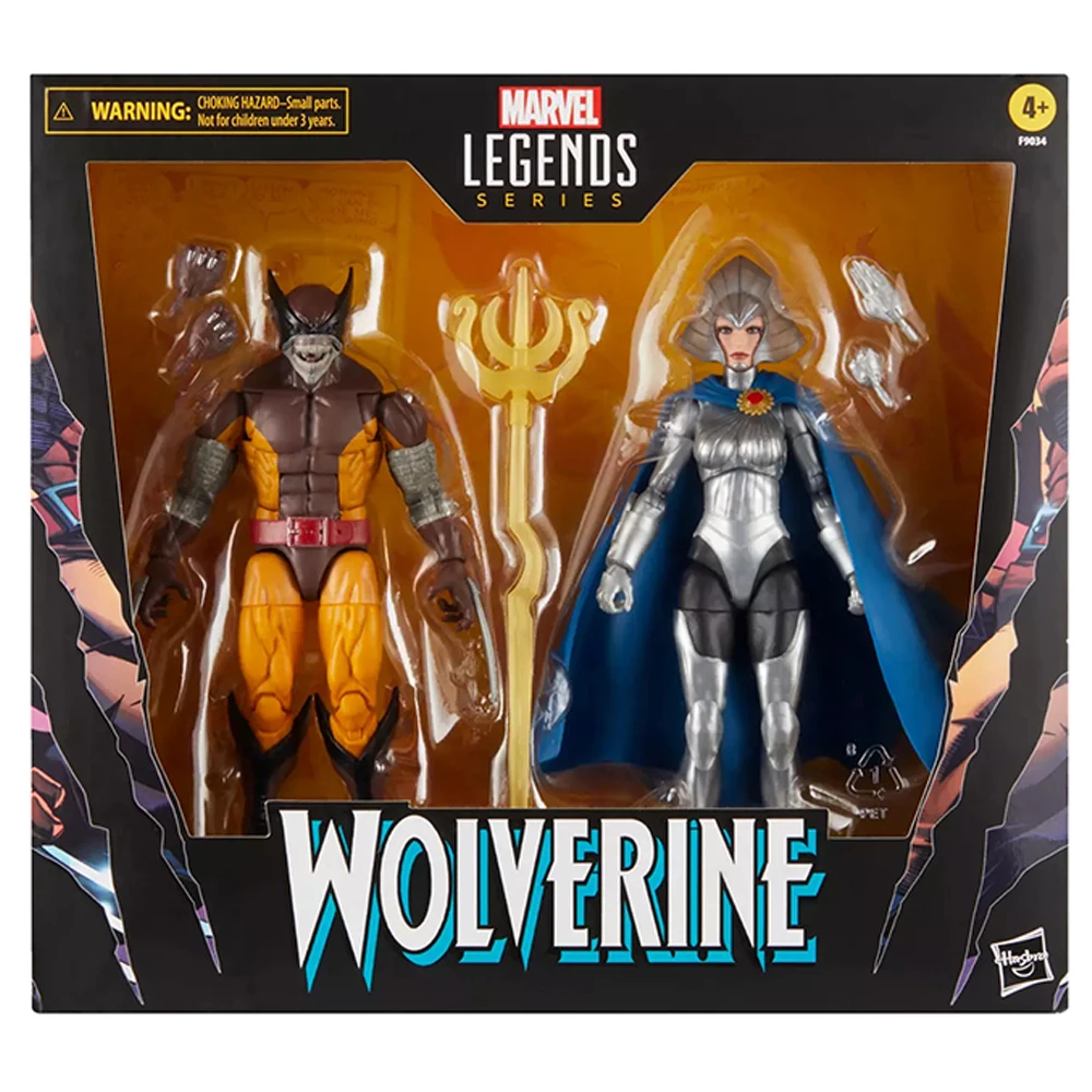 

In Stock Hasbro Marvel Legends Series Wolverine and Lilandra Neramani 2-Pack-Set 15 cm Anime Action Figure Nice Model Gift Toys