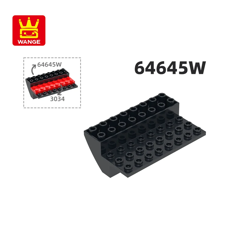 Wange 100g 8Pcs/Lot 64545W Brick Pieces Bottom  Ship Colors compatible Suitable  Children's  DIY Building Blocks  Moc Toy Parts