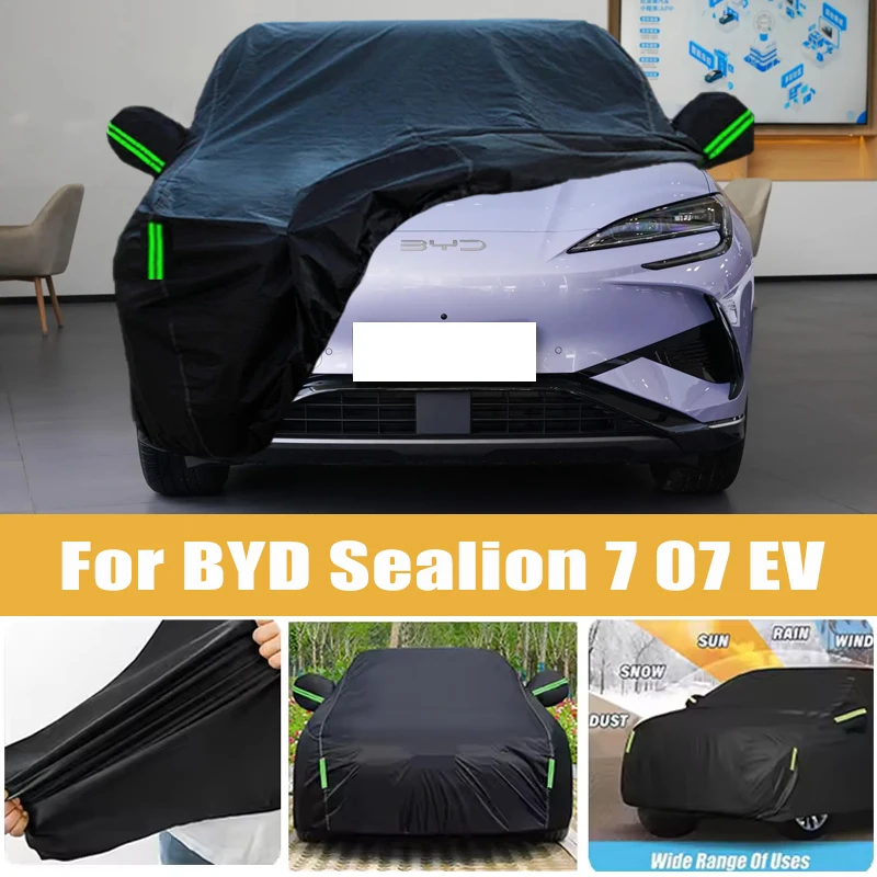 For BYD Sealion 7 07 EV Full Car Cover Four Seasons Outdoor Sun Anti UV Rain Snow Dust Protection Oxford Cloth Accessories