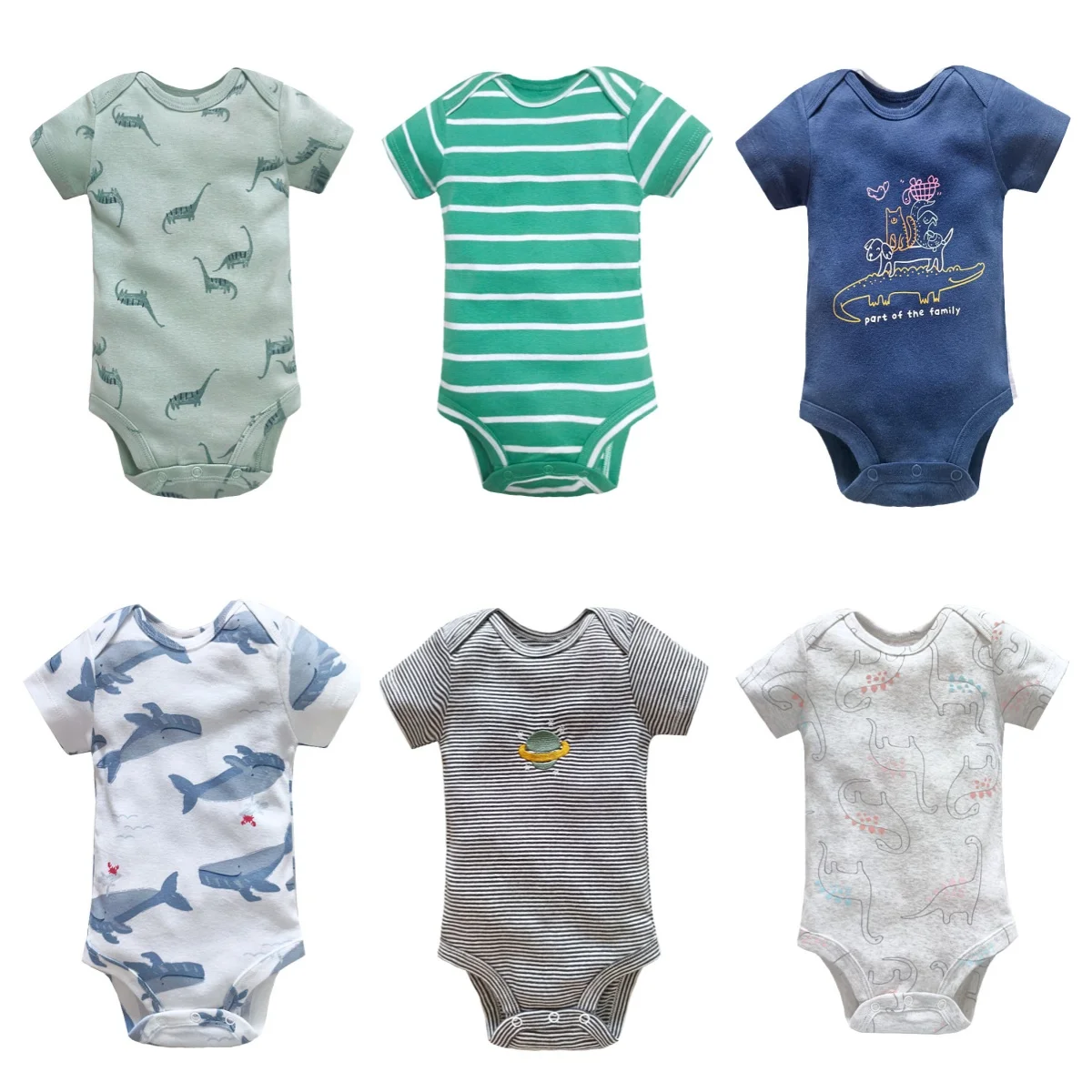 One Pieces Unisex Newborn Baby Boy Clothes Whale Cotton Baby Girl Clothes Cartoon Girls Baby Clothing Jumpsuits Bodysuits