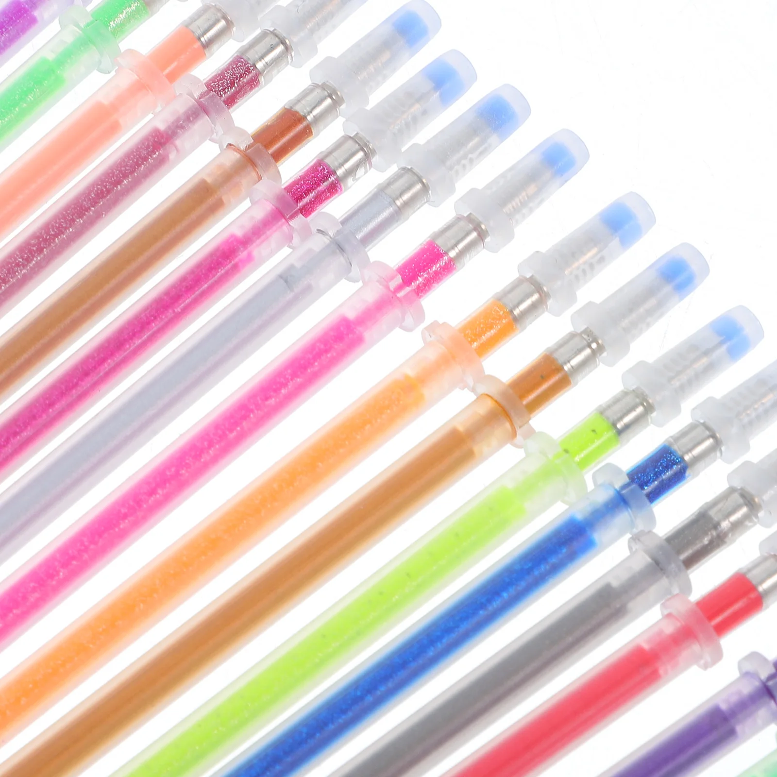 120Pcs Gel Pen Refills Multicolor Metallic Pastel Glitter Neon Ink Scrapbooking Drawing Coloring 08Mm Replacement Pen Ink