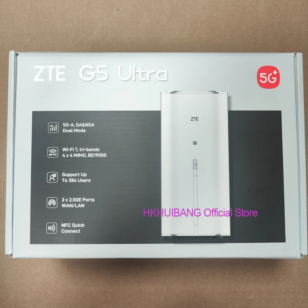 ZTE G5 ULTRA ルーター Wi-Fi 7 BE19000 ZTE G5 Ultra MC8531 WiFi 7 BE19000 CPE 5G Indoor Wireless Router