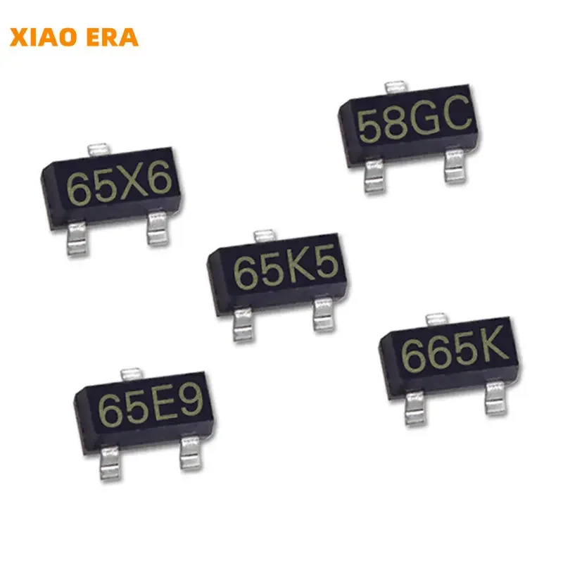50Pcs SMD regulator tegangan positif IC Transistor SOT-23 GC 58GC 6565x5 tri665 K Triode
