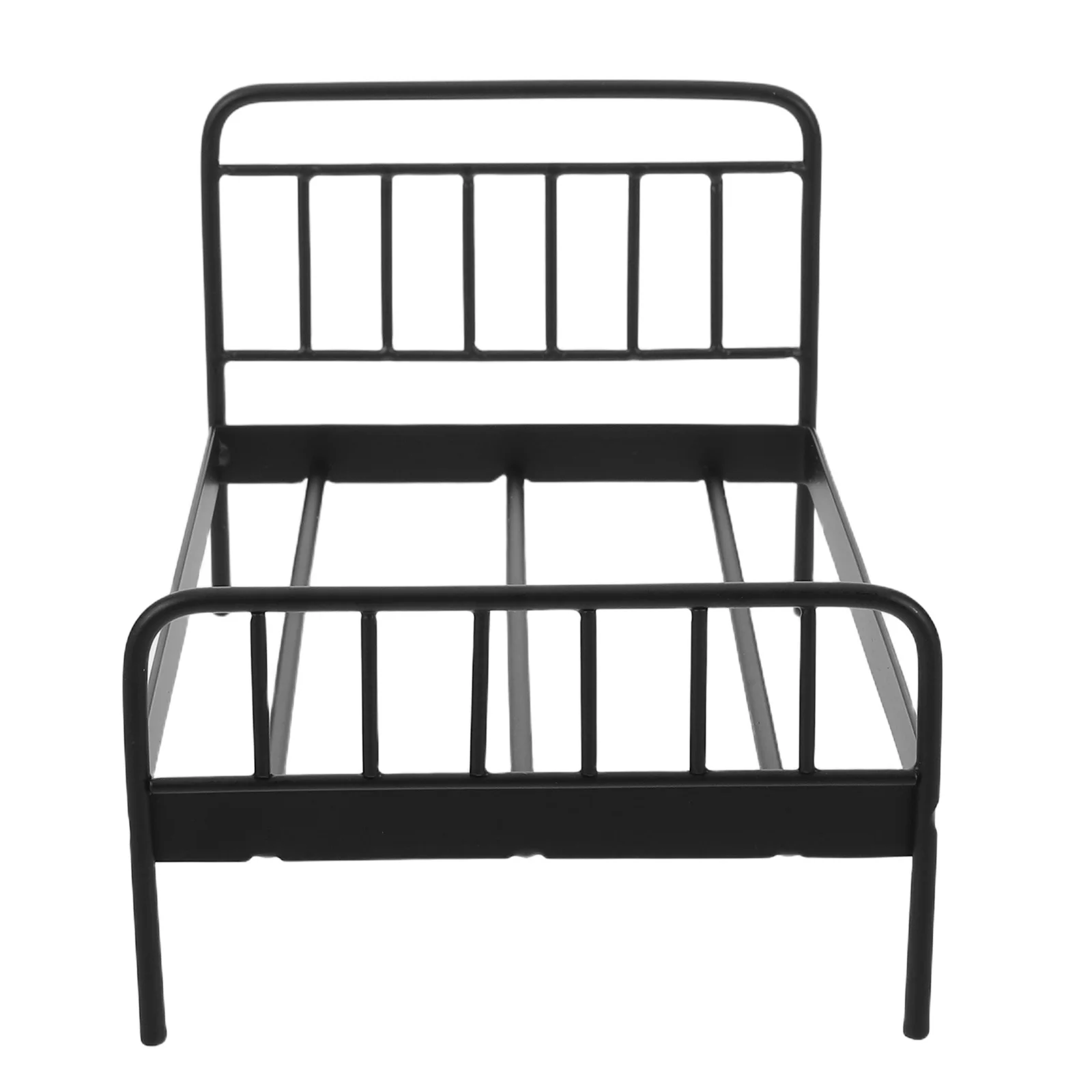 Meubles miniatures pour lit de bébé, jouets, accessoires pour maison de poupée, modèle de chambre à coucher, décoration superposée en fer