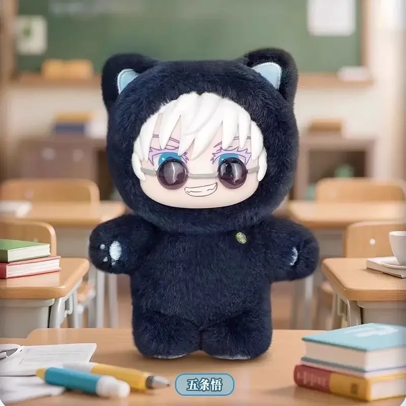 * دمية إيكي جوجوتسو كايسن جوجو ساتورو القطيفة - صندوق أعمى لحفلات كات بارك، حلية حقيبة قلادة، نموذج قابل للجمع للموسم الثاني (متوفر)