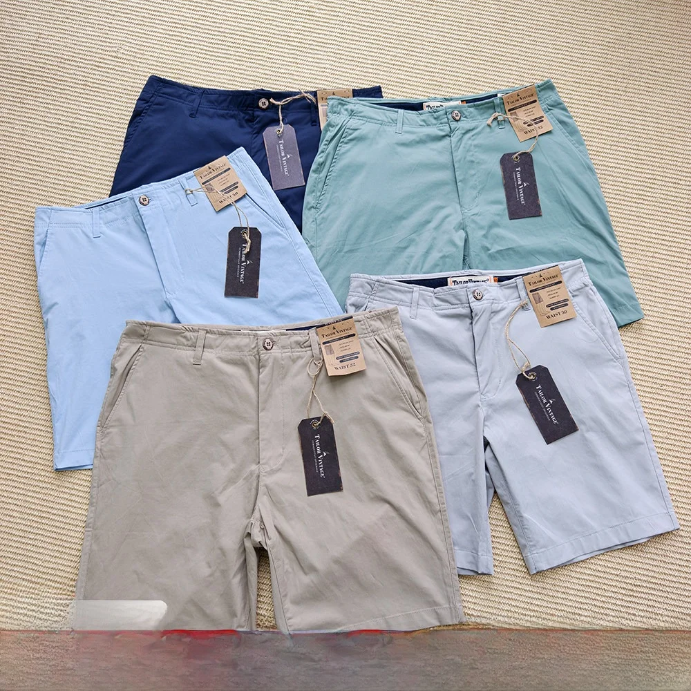 Casual Men's Golf Series Shorts Elastic Versatile Comfortable Cotton Blend Breathable Straight Leg Pants Stylish for All Occa...