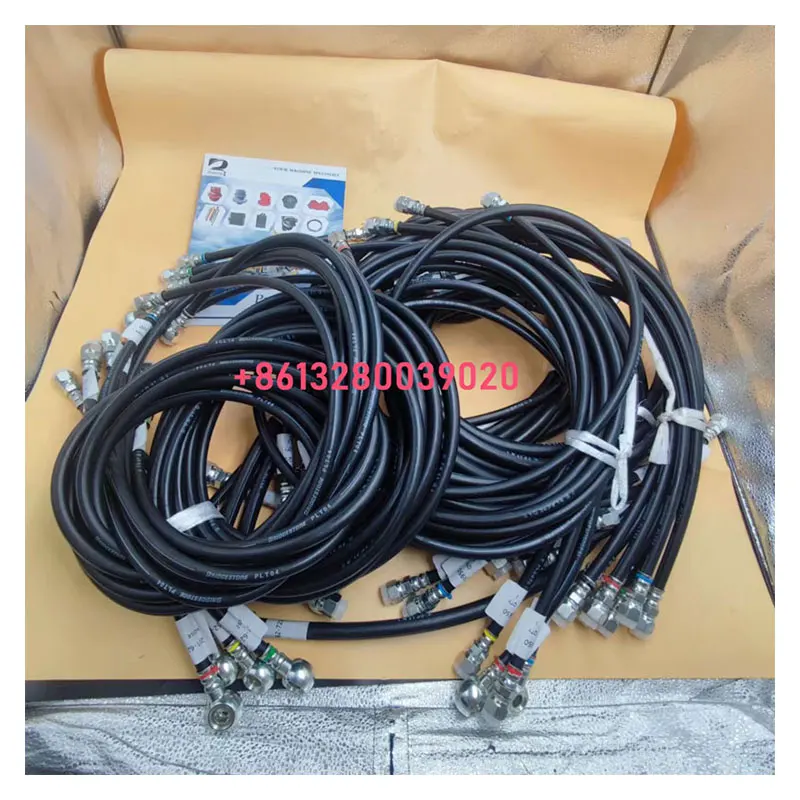 R130 R110 R225 R455 R335 excavator hydraulic rubber hose kit for  R210-9 R360-5 hoses R320 R350 R9250 R280 pipe