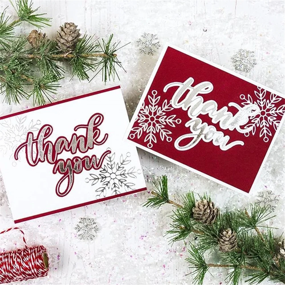 Thank You Words Paper Box Metal Cutting Dies Hip Hooray Farm Fence Chemistry Set Die For DIY Scrapbooking Card Craft Making