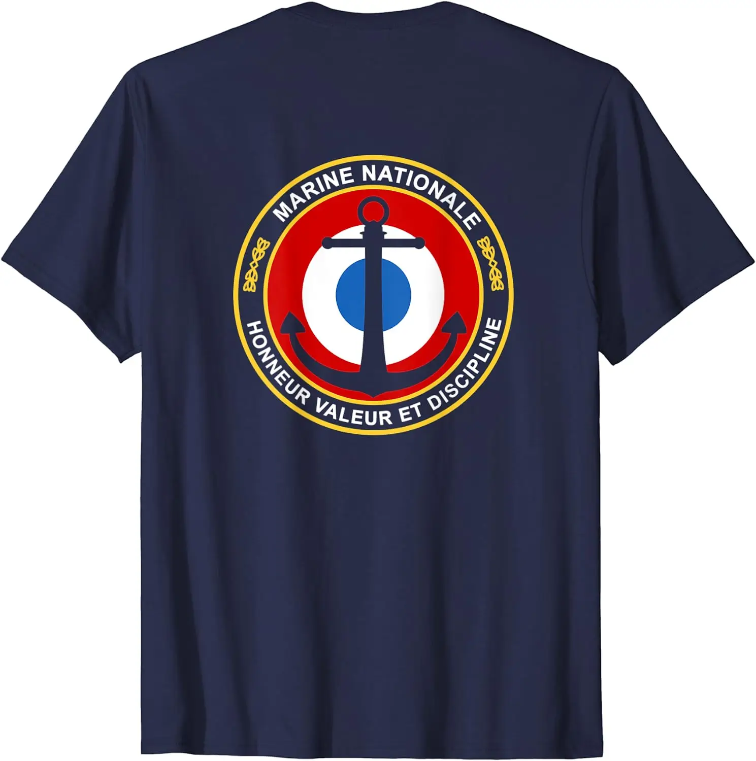 French Naval Troupes De Marine Military Men T-shirts Short Sleeve Casual Cotton O-Neck Summer Shirts