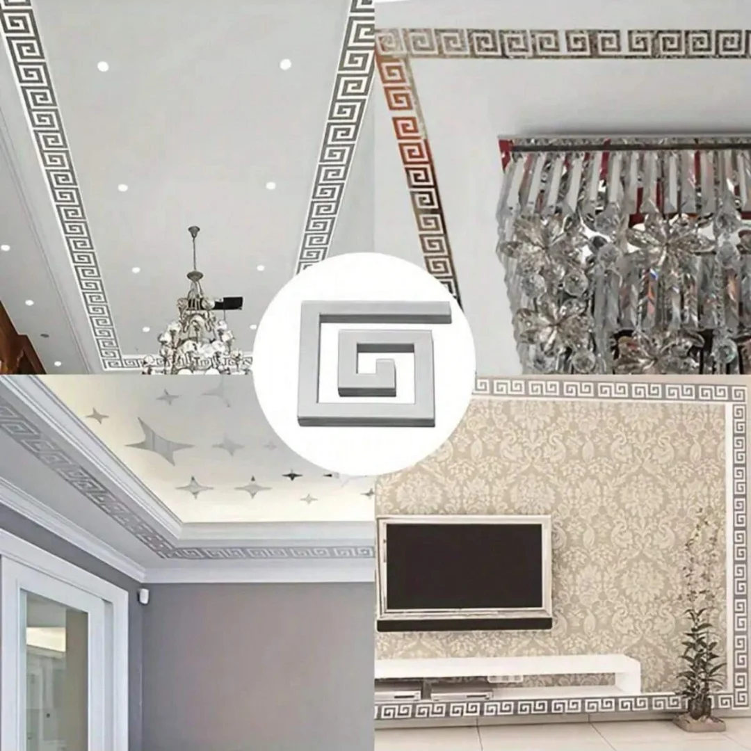 10pcs 10x10cm Set Of Self-Adhesive Mirror Stickers For Home Decor Perfect For Living Room, Bedroom, Cabinet Edges & Windows