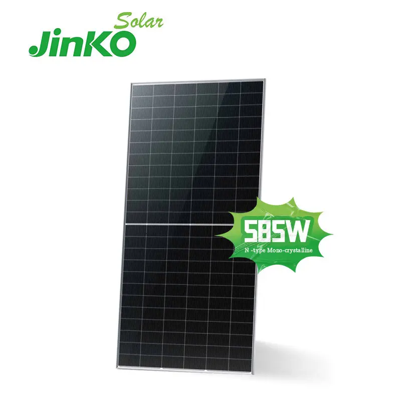 Jinko-Panel Solar de 580w, 585W, 590w, 595w, 600W, 605w, tipo N, módulo fotovoltaico de media celda 72, sistema de carrito solar en Pakistán, 144