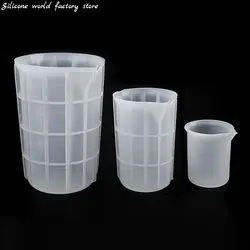 100/300/700ML Silicone Measuring Cup DIY Jewelry Making Tools Baking Tools Epoxy Resin Cup Mixed Silicone Measure Cup