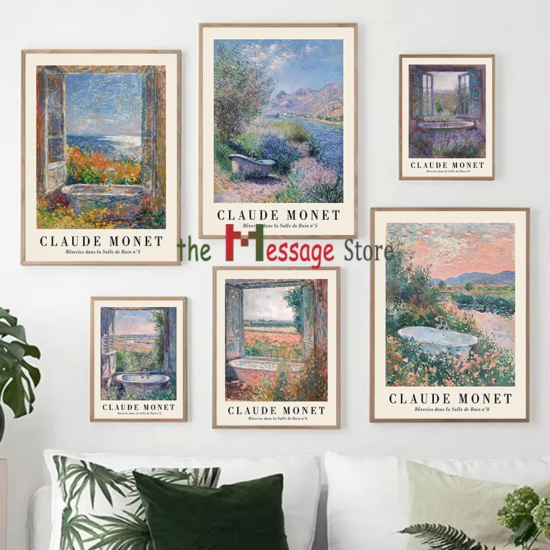 Floral Monet Bathro… - image