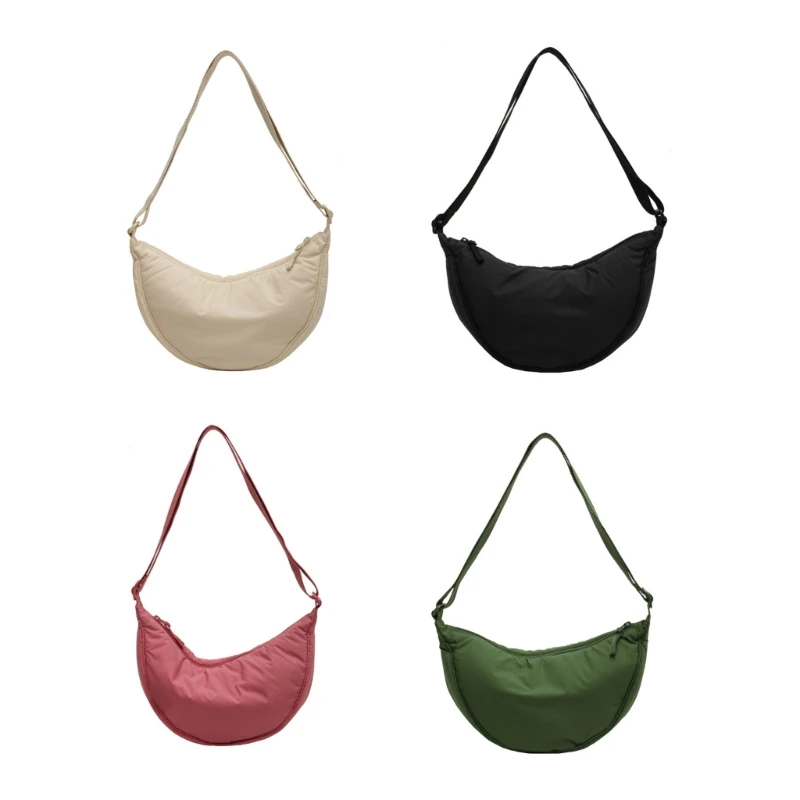 

Women Crossbody Bags Dumpling Bag Shoulder Bag Fashion Nylon Crossbody Sling Bag