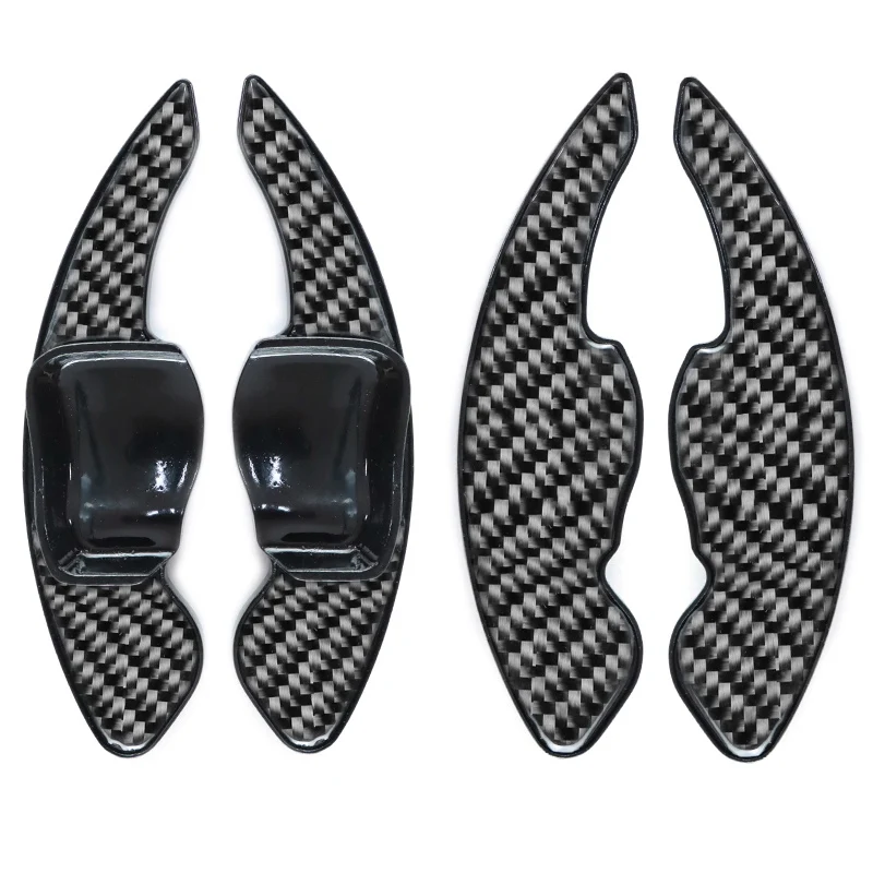 Carbon Fiber Steering Wheel Paddle DSG Shift Cover For VW Golf 5 6 MK6 GTI R Jetta MK5 Passat B6 B7 Polo Tiguan SCIROCCO TOUAREG