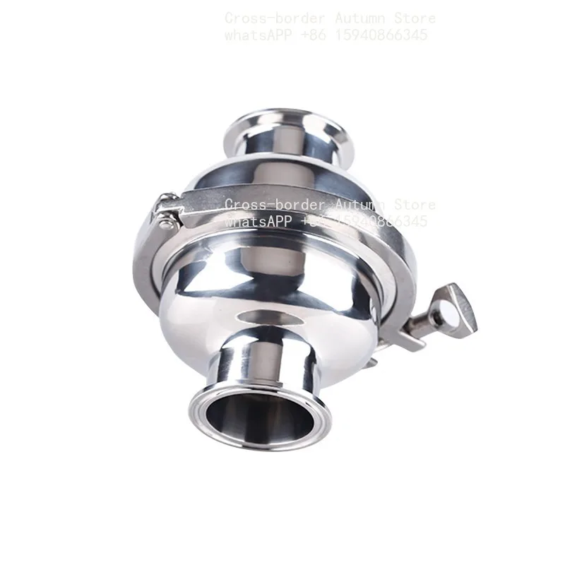 Straight-through breather valve, stainless steel quick-install spherical filter, spherical mesh clamp type