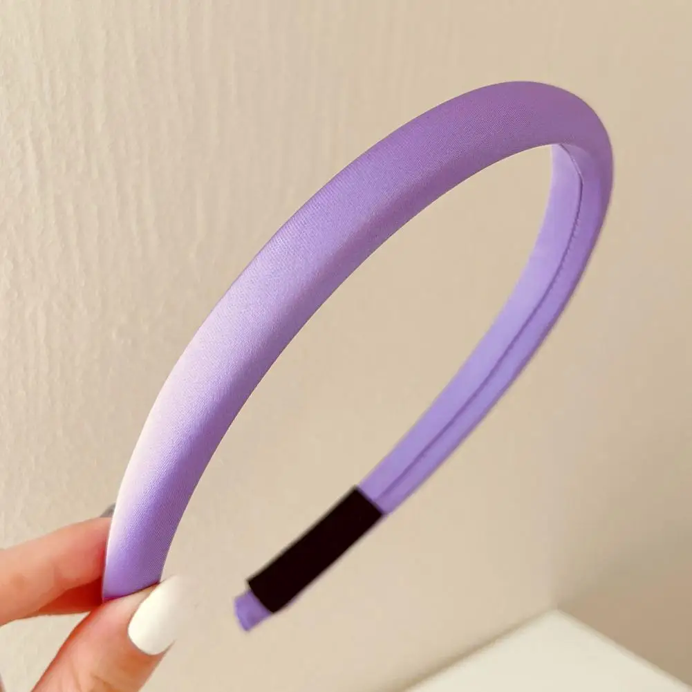 High Crown Headband Women’s Candy Color Headband with Sponge Filling Elastic Fit Hair Hoop for Commuting School Accessories