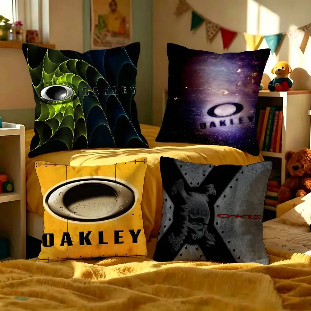 O-Oakleys Logo Cushion Cover Polyester Sofa Cushions Decorative Throw Pillows Home Decoration Pillowcover