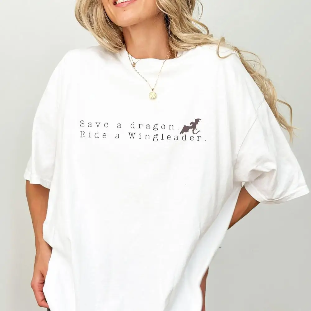 

Women Save a dragonT-shirt Xaden Fourth Wing Cotton T Shirt Iron Flame Sweatshirt Fashion Tee Crop Tops